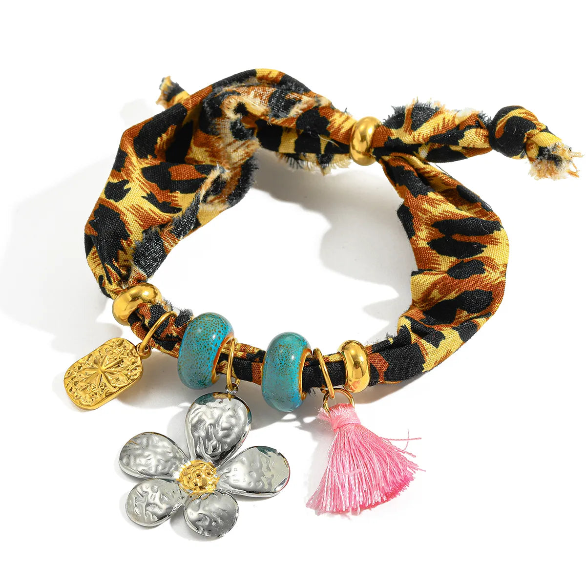Pulseras de Mano Ajustables con Diseño en Tela (Variedad)