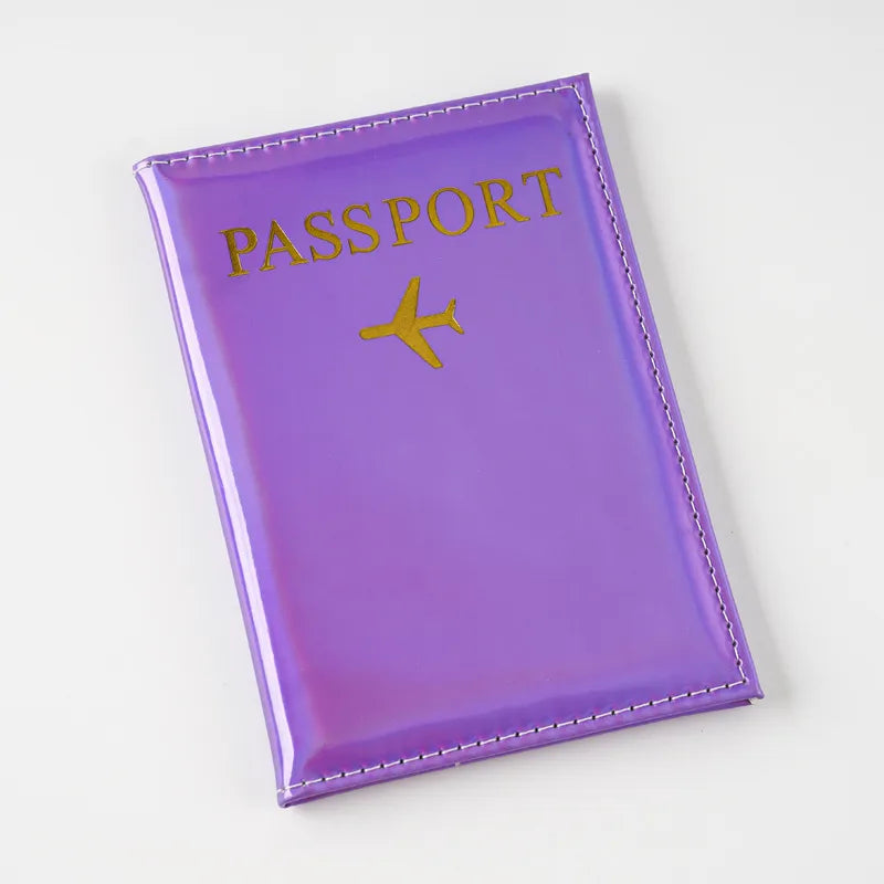 Estuche de Pasaporte - Color Metálico y Tornasol (Variedad)