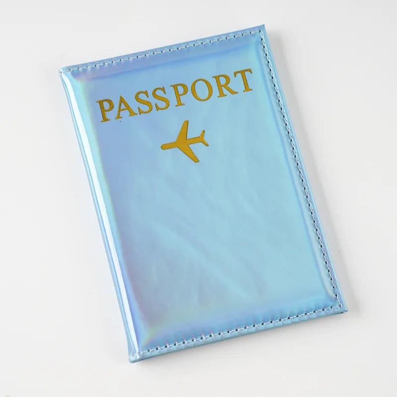 Estuche de Pasaporte - Color Metálico y Tornasol (Variedad)