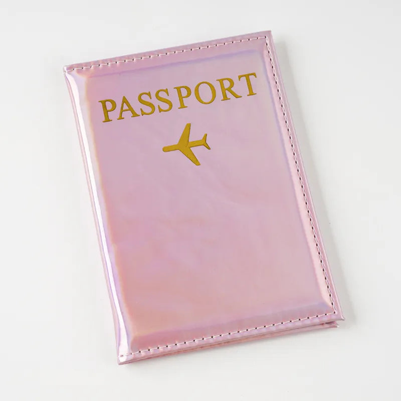 Estuche de Pasaporte - Color Metálico y Tornasol (Variedad)
