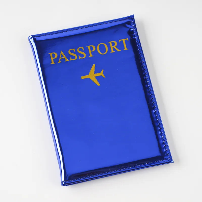 Estuche de Pasaporte - Color Metálico y Tornasol (Variedad)