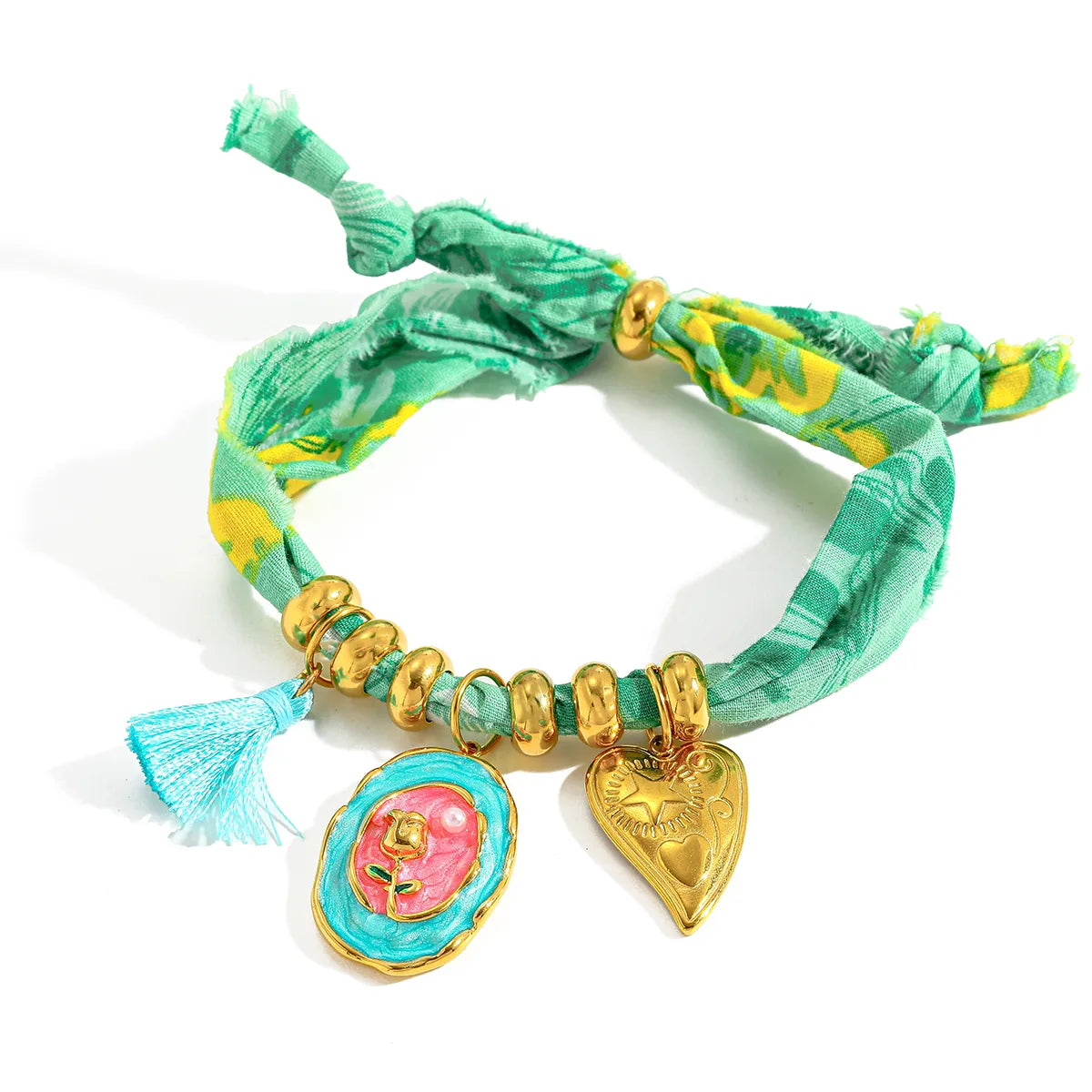 Pulseras de Mano Ajustables con Diseño en Tela (Variedad)