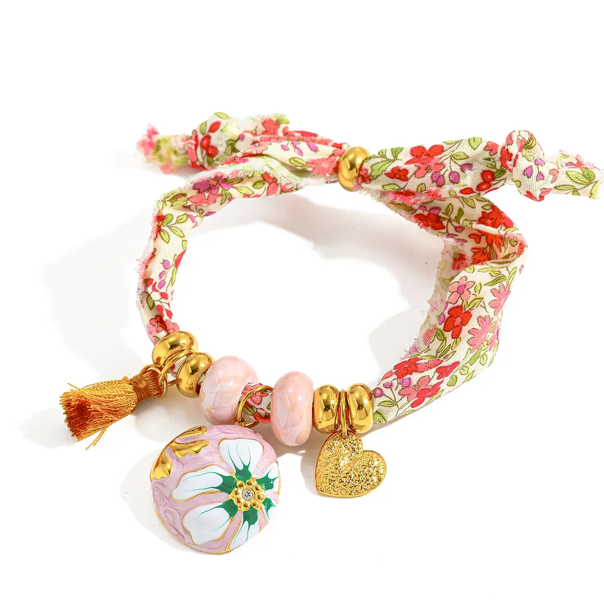 Pulseras de Mano Ajustables con Diseño en Tela (Variedad)